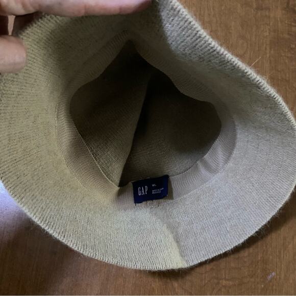 Gap Rabbit Hair Wool Bucket Hat winter Nude M/L - Picture 3 of 5